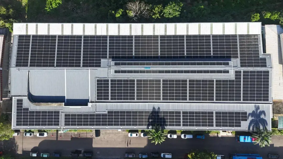 Ichiplas rooftop solar panels top view