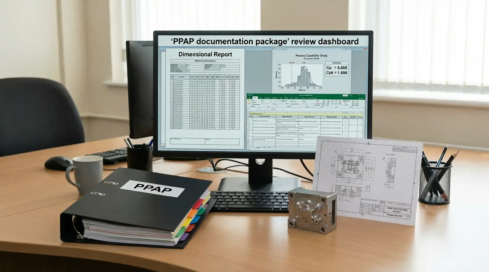 Complete PPAP documentation package for injection mold qualification