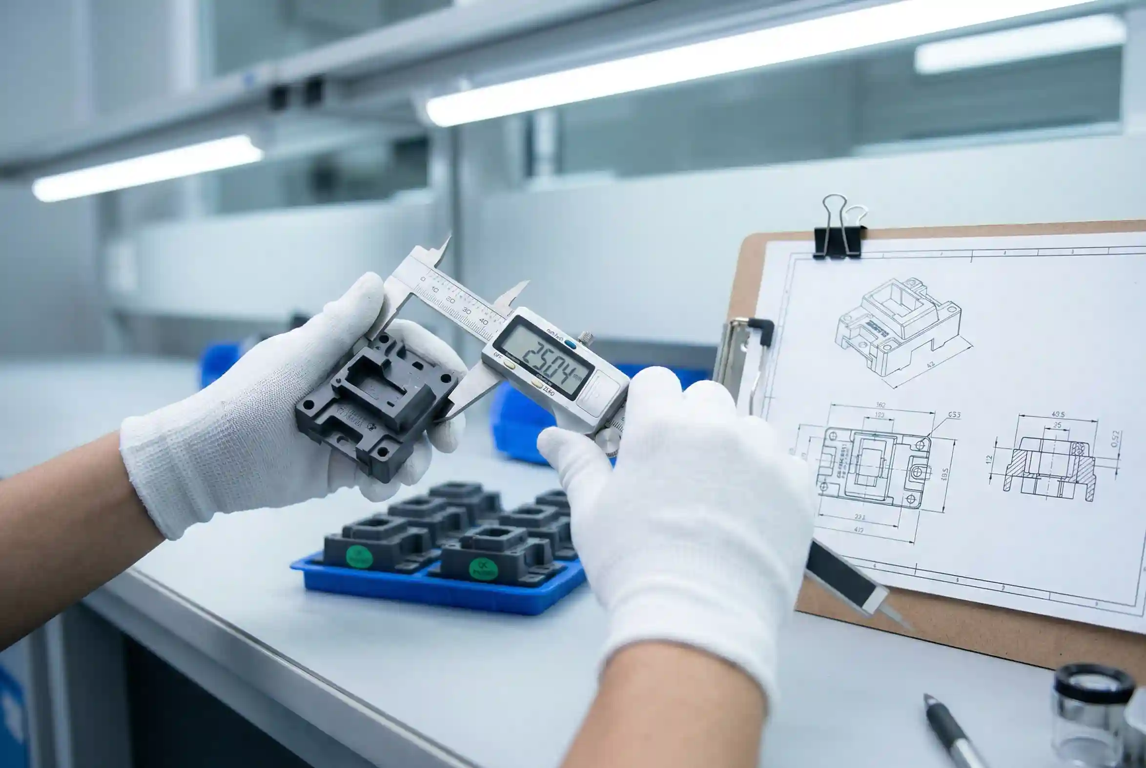 Requesting CMM dimensional inspection reports for injection molded parts